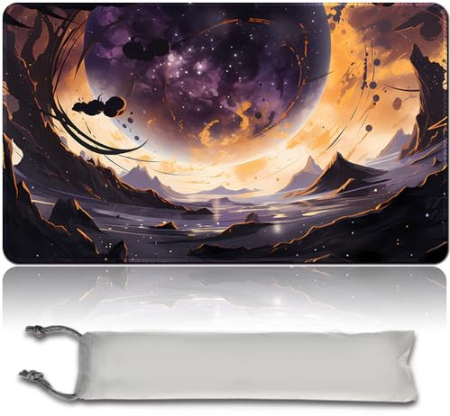 Brettspiel MTG Spielmatten + Kostenlose Wasserdichte Bag,Stitched Edges,Smooth Rubber Surface,MTG PlayMat with Zone Sammelkarten & Zubehör (An Original MTG Playmat) (No Zone-MTG (21), No Zone)