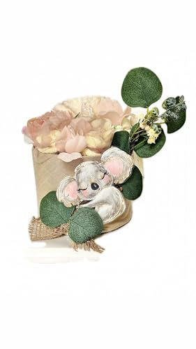 Windeltorte - Koala klein Genderneutral I Ein hochwertiges Geschenk zur Geburt und Taufe (M)
