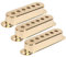 Yctze Lot de 3 Caches de Micro à Bobine Unique en Laiton 48 Mm/50 Mm/52 Mm pour Guitare électrique ST SQ, Idéal pour, Micro doré de Vintage, Accessoires pour Instruments