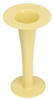 Design Letters Trumpet Gelb | 2 in 1 Vase & Kerzenhalter | Kerzenständer für Deko Wohnzimmer, Deko Schlafzimmer | Kleine Vasen für Tischdeko | Teelichthalter in Pulverbeschichteter Stahl