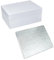 LARRYROO Oblong Cake Box & Drum Combo Set, 6 Inches High White Rectangle Container For Cake, Tray Bake & Cupcake Display (12 x 9)
