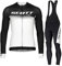 Abbigliamento Ciclismo Uomo Invernale Completo Abbigliamento Ciclismo Bici Pile Maglia Tuta Bicicletta +Pantaloni Imbottiti Con 3D Gel pad Traspirante Sportivo (Bianco, L)…