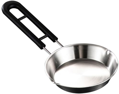 FELTECHELECTR Edelstahlpfanne Kleine Eierpfanne Antihaftbeschichtet Spiegeleierpfanne Frühstückspfanne Bratpfannen Omelettpfannen Küchenpfanne Mehrzweck-bratpfanne