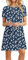 MOLERANI Summer Dresses for Women UK Round Neck Casual T-Shirt Dress Short Sleeve Ladies Beach Dress Floral Navy L