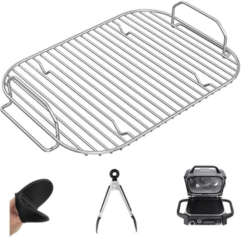 Skyearman Grill per Ninja Woodfire Grill Set di griglie in acciaio inox accessori per barbecue XL compatibile con Ninja Woodfire OG850 / OG901