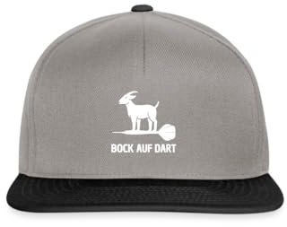 Spreadshirt Bock auf Dart Humor Geschenk Spruch für Dartspieler Snapback Cap, One Size, Graphit/Schwarz