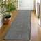 SHACOS Teppich Läufer rutschfest 50x150 cm Kurzflor Teppichläufer Weich Flurläufer Modern Küchenteppich Waschbar Bettvorleger Teppich Läufer für Flur, Küche, Eingang, Schlafzimmer, Schwarz