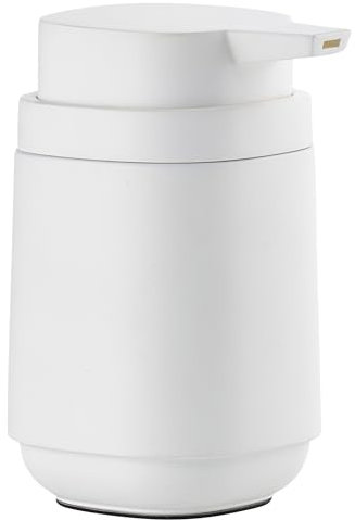 Zone Denmark Time Seifenspender fürs Badezimmer, Pumpspender fürs Bad, Durchm. 8 cm, Höhe 13 cm, 220 ml, Weiß