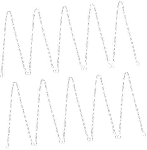 Gadpiparty 10pcs Advertising Tag Chain Hanging Chain Trellis for Wall Plate Hanger Bird Feeder Hook Garden Plant Hanger