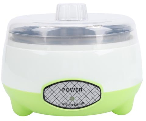 Zerodis Yaourtières Automatique à Température Constante Doublure en Acier Inoxydable Petite Machine de Fabrication de Yaourt Grec Fait Maison pour Fromage Natto Milkshake Jam Yaourtière Électrique