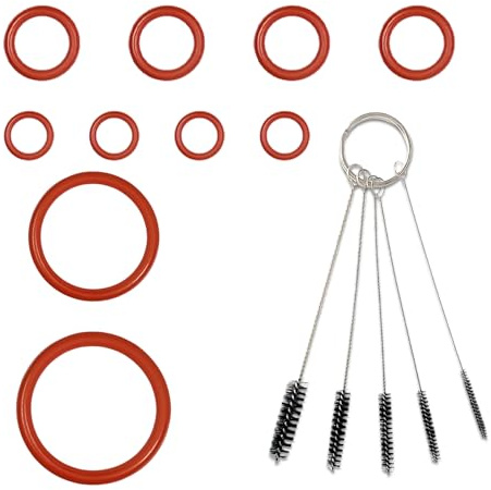 GROVBLE 10×O-Ringe Dichtungssatz, Brüheinheit Siemens EQ6 | Umfangreiches Komplettpaket】Enthält 10 robuste o ring Dichtungen sowie 5 präzise Reinigungsbürsten – ideal zur regelmäßigen.