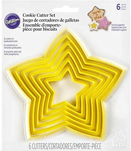 Wilton Set de Moldes, Multicolor, 1.47x15.09x17.55 cm, 6 Unidades