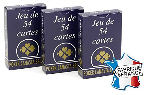 Ducale - Jeu de Cartes - Jeu de 54 Cartes gauloise - Lot de 3