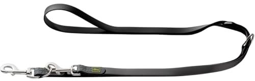 HUNTER CONVENIENCE Verstellbare Hundeführleine, Kunststoffmaterial, 1,5 x 200 cm, schwarz