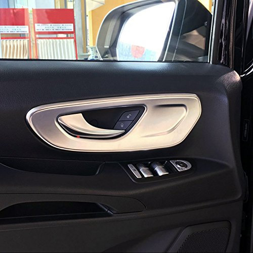 für Vito W447 2014-2023 Interieur Türgriff Dekor ABS Kunststoff Matt 2 Stück (Passt nicht zum Auto mit Sitzheizung)