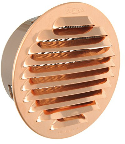 The gtrp100r-y Ventilation Grill Round Recessed, Copper, 125 mm