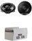 Lautsprecher Boxen Einbauset passend mit Pioneer TS-G1320F - 13cm 2-Wege 130mm PKW Koaxiallautsprecher Auto Einbausatz für BMW 3er E30
