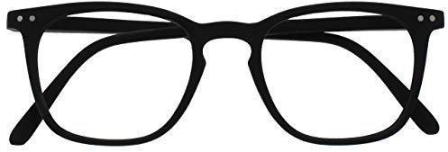 OPULIZE Bex Fernbrille Kurzsichtigkeit Groß Quadrat Cool Designer Rahmen Federscharniere Kratzfest Schwarz Herren Damen M64-1 -2.50