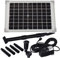 Agora-Tec® Monokristallines Solar Teichpumpen Set AT-10W Hmax.: 600l/h Fontainenhöhe: 1,00m, 10 Watt, für Gartenteich oder Springbrunnen