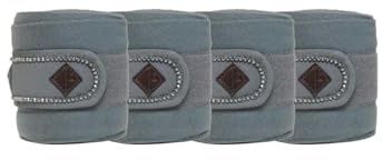 Kentucky - Polar Fleece Decke Polos Pearls - Grau - Größe Full