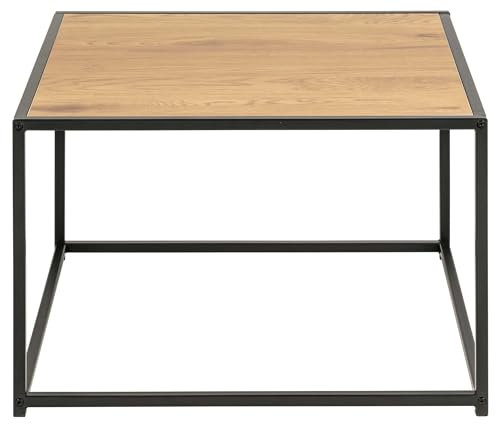 Couchtisch Dover 60x60 industrial - Schwarz/Wildeiche