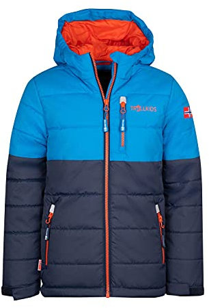 Trollkids Kids Hemsedal Snow Jacket 104, Navy/Azure Blue