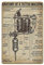Metall-Blechschild, Tattoo-Maschine, Anatomie-Poster, Vintage-Kunst, Poster, Retro, Eisenmalerei, Wanddekoration, Kunst, Geschenk, Outdoor, Café, Bar, Garage, Bauernhof, Dekoration, 30,5 x 20,3 cm