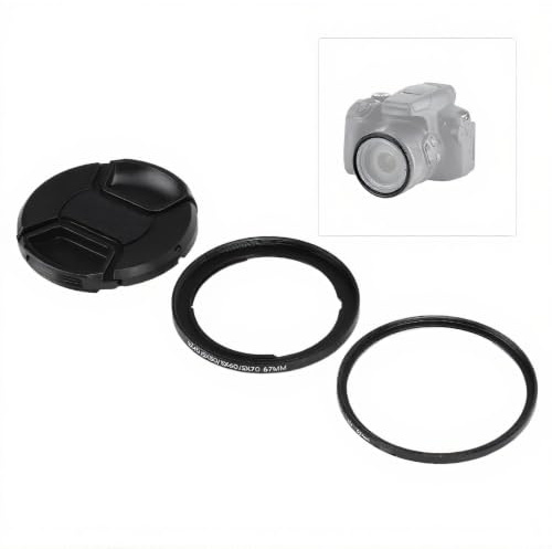 UV Filter Filter Ring, 67mm UV Filter Filter Ring Camera Lens Cover Filter Ring,for Canon SX40 SX50/SX60/SX70 Digital Camera