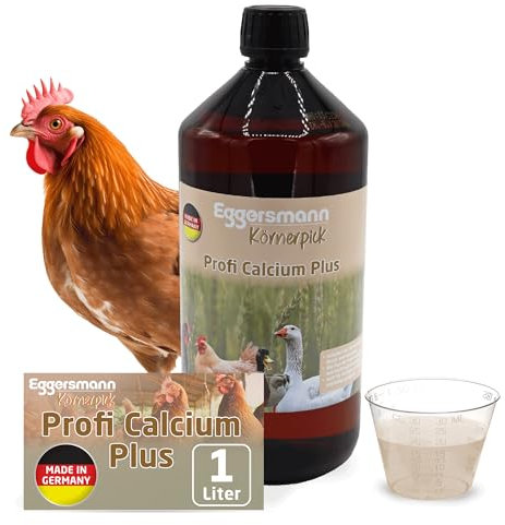 Eggersmann Körnerpick Profi Calcium Plus 1000 ml - Kalziumkonzentrat für Starke Knochen, Feste Eierschalen & gesundes Federwachstum - Ergänzungsfuttermittel für Geflügel
