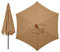 LMYDIDO Fundas de repuesto para sombrilla de 3 metros y 6 varillas, cubierta de repuesto para sombrilla, solo toldo para sombrilla terraza exterior, parasol jardin (caqui)
