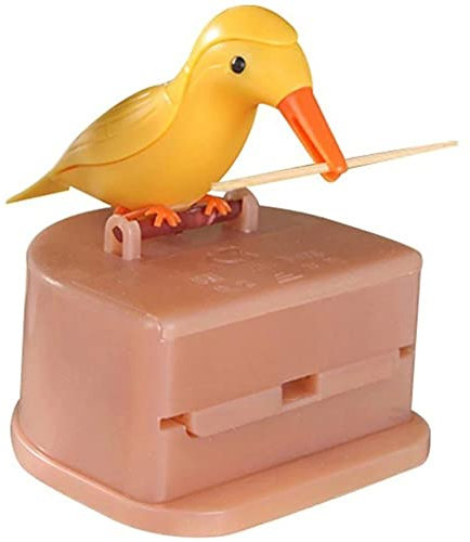 Bemvp Niedlicher Specht Zahnstocher Spender Vogel Zahnstocher Neuheit Automatischer Zahnstocher Halter Netter Vogel Esstisch Dekoration
