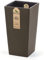Blumenkübel Blumentopf Pflanzkübel ECO Wood Blumenkasten Quadrat Matt Design Höhe 55cm mit Pflanzeinsatz (Braun Urbi)