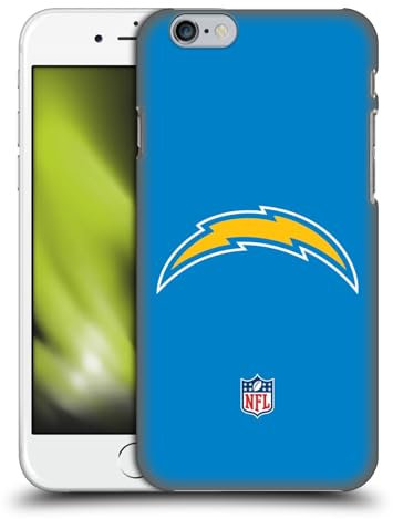 Head Case Designs Offizielle NFL Einfarbig Los Angeles Chargers Logo Harte Rueckseiten Handyhülle Hülle Huelle kompatibel mit Apple iPhone 6 / iPhone 6s