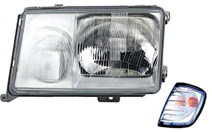 Johns, Scheinwerfer Front passend für Mercedes W124 09/89-06/93 H4 H3 Links mit Blinker