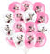 MNN Balloons 30PCS Minnie Latex Birthday Decoration Set, Kids Party Balloons