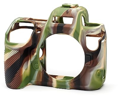 easyCover Silikon-Schutzhülle. Kompatibel mit Nikon Z8 Mirrorless Camera. Schutzgehäuse., Camouflage, Kameratasche