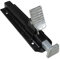 Heavy Duty Foot Operated Bolt (Gate Door Footbolt Floor Lock Galvanised Black) (Black)