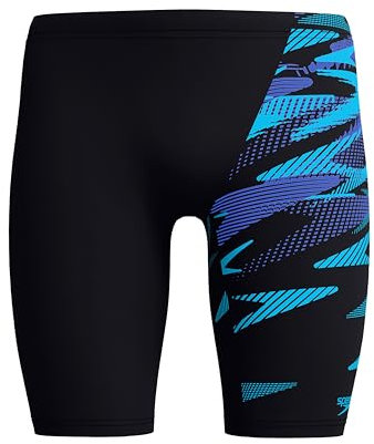 Speedo Herren Hyperboom Schwimmhose mit V-Schnitt | Schnell trocknend | Training | Fitness | Chlorbeständig Schwimmbekleidung, Cobalt Pop, 28