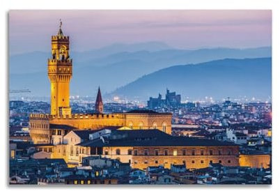 FYRCO Poster mit Stadttourismus, Italien – Florenz, dekoratives Gemälde, Leinwand, Poster, 30 x 45 cm