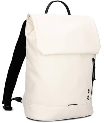 Zwei Kurier-Rucksack Cargo CAR130 Daypack 8 Liter Laptop-Rucksack für Damen, Herren oder als Schulrucksack für Jungen & Mädchen, leicht, wasserfest, sportlicher City-Rucksack (off-white)