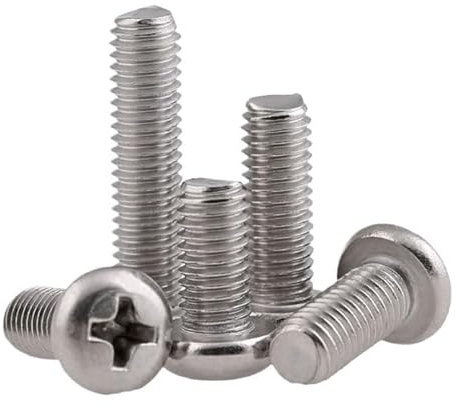 RKODRSMG 30/50/100 pièces M2M 2.5M3M4316 vis à tête Ronde en Acier Inoxydable vis à tête Demi-Ronde(20mm,M3-50PCS)
