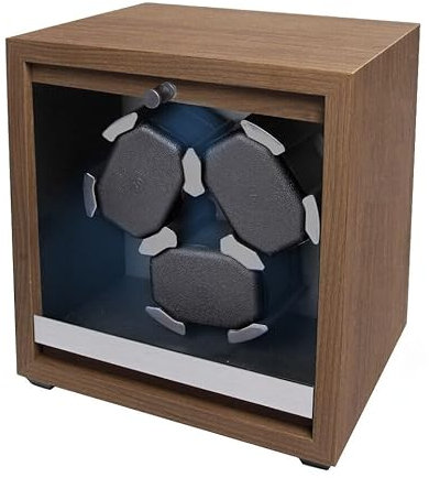 Olvy Uhrenbeweger für 3 Uhren, Watchwinder Extrem Leisem Motor, Flexiblem Uhrenkissen, Watch Winder Holz