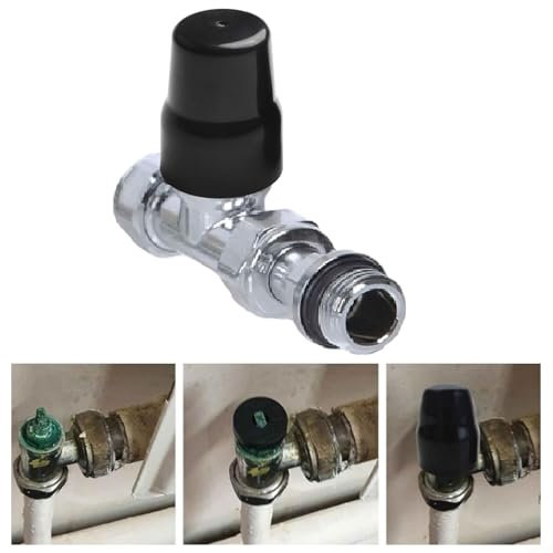 Honseadek Radiator Valve Cover Set, Protective Cap For Radiator Valves, Radiator Valve Black Push-Fit Cover Cap,for your radiator and prevent the valve stem from being exposed.(4PCS)