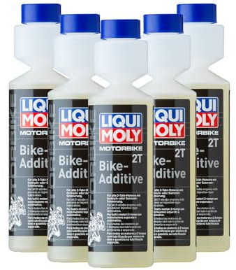Motorbike Scooter 2T Additive - Fuel System Cleaner for Improved Engine Performance, Reduces Carbon Build-Up, 5x250ml