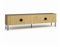Meublorama Meuble TV 4 portes – Couleur chêne – 200 cm – Collection Mondo