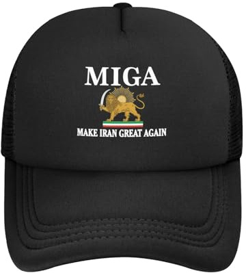 Make Iran Great Again Hat Miga Trucker Hat Mesh Cap für Männer und Frauen
