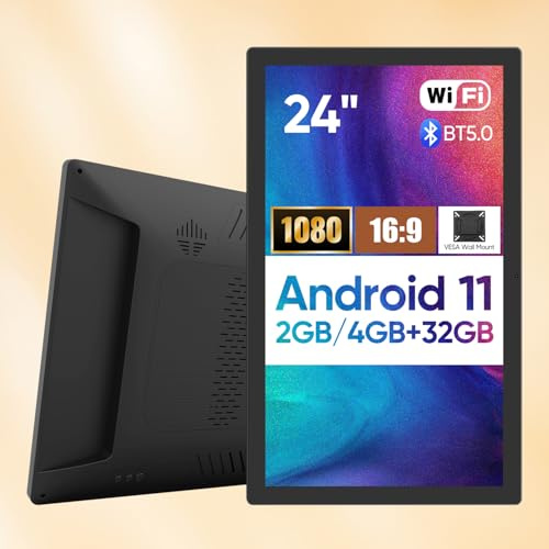 RAYPODO 23.8 24 inch Android tablet with RK3568 Black Color tablet (Inches, 24)
