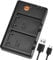 DSTE MH-23 Battery USB Dual Quick Charger Compatible for Nikon EN-EL5,ENEL5 Battery,Coolpix P530, P520, P510, P100, P500, P5100, P5000, P6000, P90, P80 Camera