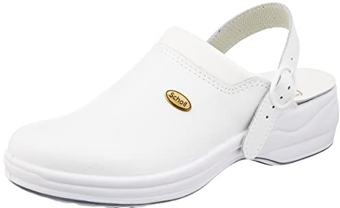 Scholl - F219021065400, Zapatos para profesionales médicos, Weiß,