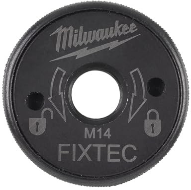 Milwaukee FIXTEC Schnellspannmutter XL M14 für Winkelschleifer 180mm und 230mm, Rot